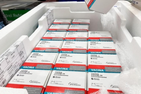 Estado recebe 75 mil doses de Astrazeneca nesta quinta-feira, dia 28