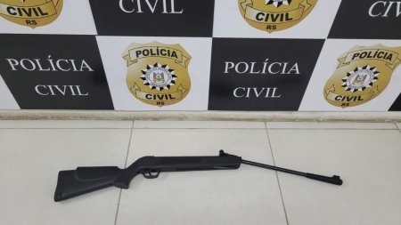 POLÍCIA CIVIL CUMPRIU MANDADO DE BUSCA E APREENSÃO DE CARABINA