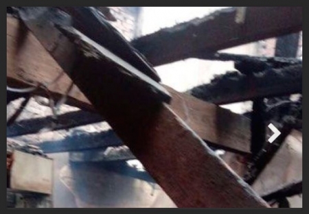 Bombeiros apagam fogo em prédio no Boqueirão