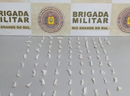 Brigada Militar prendeu homem por tráfico de drogas