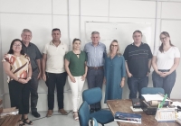 Zelmute Marten e Fernanda Bork estiveram em reunião Secretaria Municipal da Saúde tratando da transição dos Governos