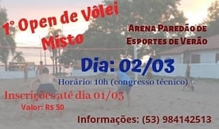 1º Torneio Open Misto de vôlei acontece sábado (2)