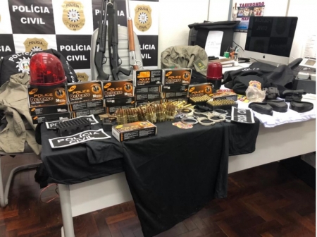 Lourenciano Delegado de Polícia em Novo Hamburgo apreendeu grande quantidade de munição e armas em São Leopoldo