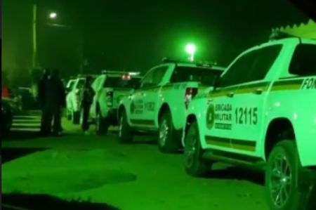 Brigada Militar realizou abordagem em frequentadores de festa no interior de São Lourenço
