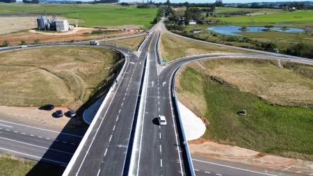 Inaugurado o viaduto de acesso a São Lourenço do Sul na manhã desta quarta-feira