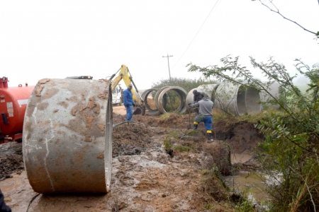 SMOU realiza obras de escoamento no Corredor das Tropas