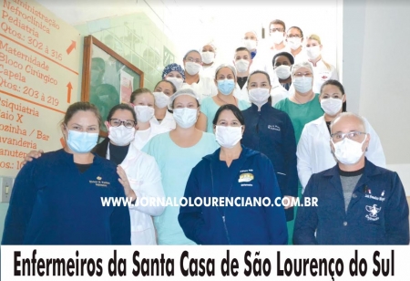 Na Semana da Enfermagem a homenagem do jornal O Lourenciano