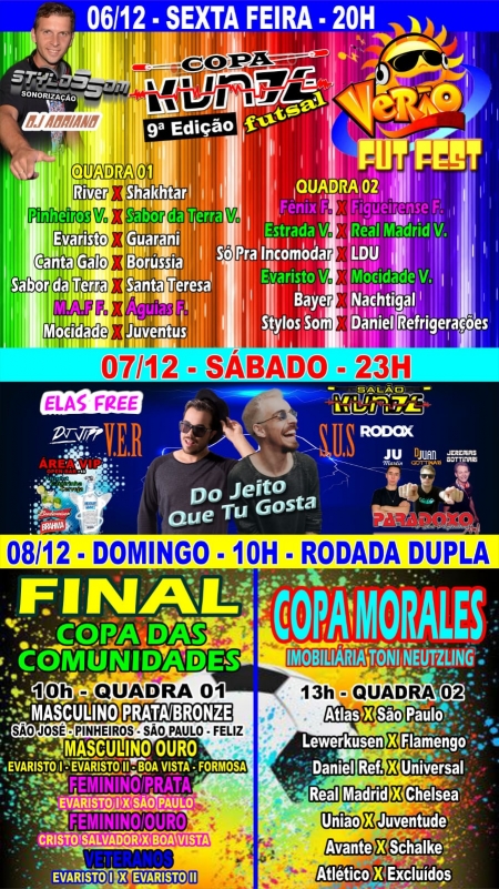Final de semana com três dias de festa No Kunde
