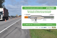 DNIT alerta para alterações de tráfego na BR-116/RS, em Camaquã, a partir desta terça-feira (3)