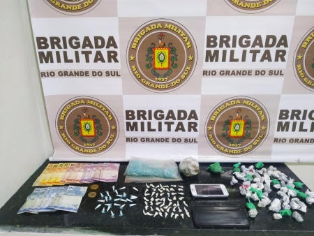 Brigada Militar prende homem por tráfico de drogas em Cristal
