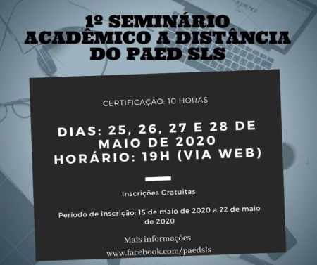 PAED:  1ª Semana Acadêmica a Distância se estende até quinta-feira (28)