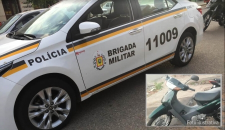 Moto furtada no centro da cidade foi encontrada mais tarde em frente a uma lancheria
