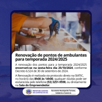 Renovação de pontos de ambulantes 2024/2025 encerra-se nesta sexta-feira