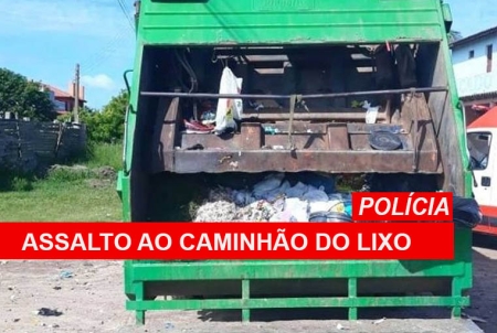 Caminhão do lixo foi assaltado no bairro Colina do Sol