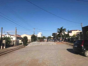 Obras de pavimentação nos bairros de São Lourenço do Sul