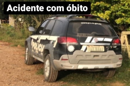 Acidente entre veículo e motocicleta causou um óbito no interior do municipio