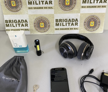 Brigada Militar de São Lourenço do Sul prende um homem por furto em residência
