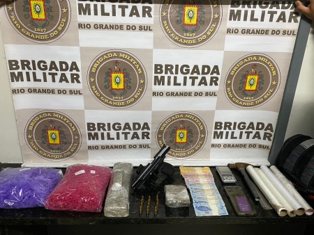 Brigada Militar prende homem por tráfico de drogas em Camaquã