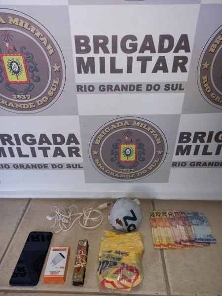 Brigada Militar prende homem por tráfico de drogas em Camaquã