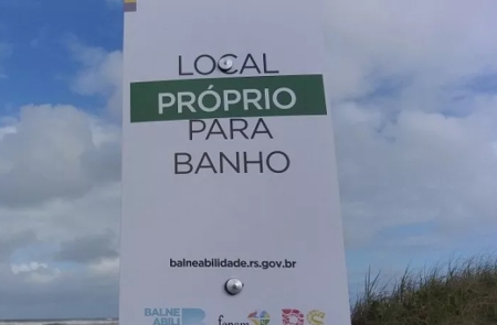 Todos os balneários e as praias do RS estão próprios para banho