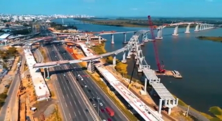 Obras da nova ponte do Guaíba terá desvio na pista a partir desta quarta-feira (18)