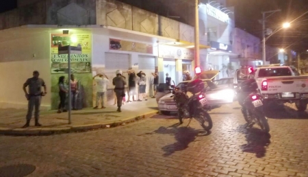 Brigada Militar de São Lourenço do Sul garantindo a segurança da comunidade.
