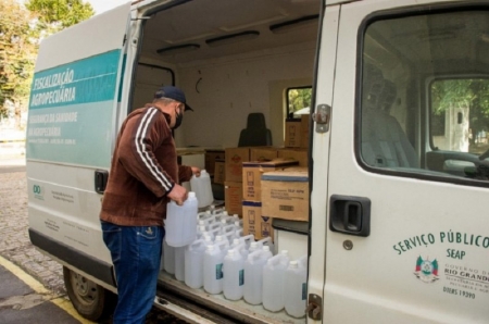 Secretaria da Agricultura envia material para prevenção à Covid-19 a servidores no interior