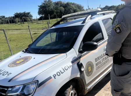 Brigada Militar prendeu homem de 41 anos com mandato de prisão pelo crime de roubo